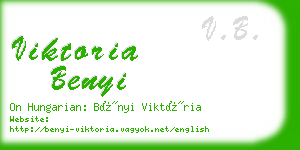 viktoria benyi business card